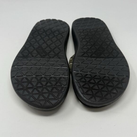Teva Voya Flip Flops Mens 7 Olive Green Brown Comfort Cushioned Sandals - Picture 15 of 15